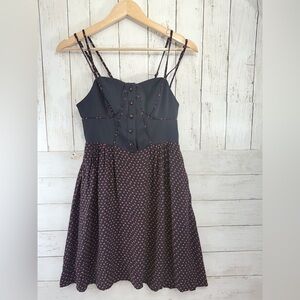 Trendy Vintage Y2K Whimsigoth Dress By Corpus Womens 4 Polka Dot Floral 90s